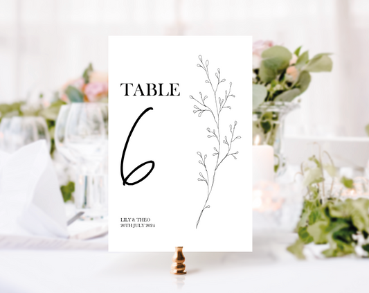 DEVOTION table numbers